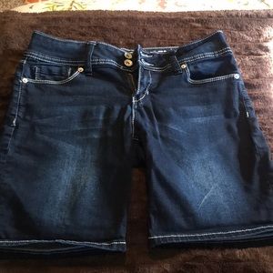 Dark jean shorts